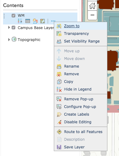 Editing enabled for layer in map viewer